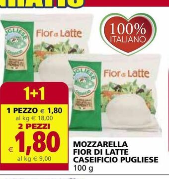 Il Gigante Mozzarella fior di latte caseificio pugliese offerta