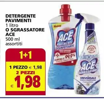 Detergente pavimenti o sgrassatore ace