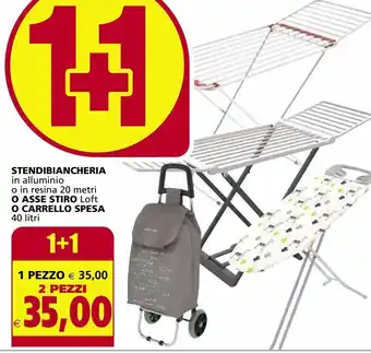 Stendibiancheria o asse stiro o carrello spesa