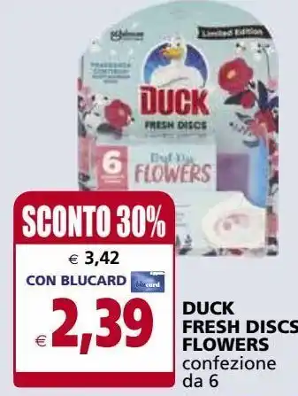 Duck fresh discs flowers