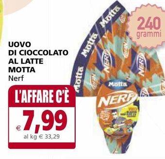 Il Gigante Uovo di cioccolato al latte motta offerta