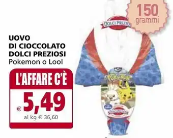Il Gigante Uovo di cioccolato dolci preziosi offerta