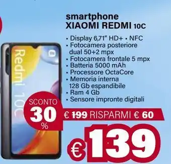 Il Gigante Smartphone xiaomi redmi 10c offerta