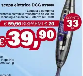 Scopa elettrica dcg bs3080