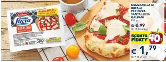 Esselunga Galbani Santa Lucia Mozzarella di Bufala per Pizza 250 g offerta