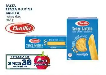 Esselunga Barilla Pasta Senza Glutine mais e riso 400 g offerta