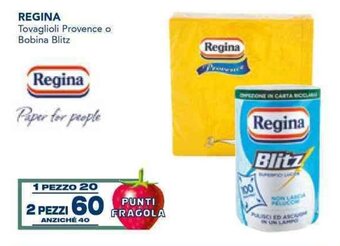 Esselunga Regina Tovaglioli Provence o Bobina Blitz offerta