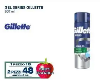 Esselunga Gillette Gel Series 200 ml offerta