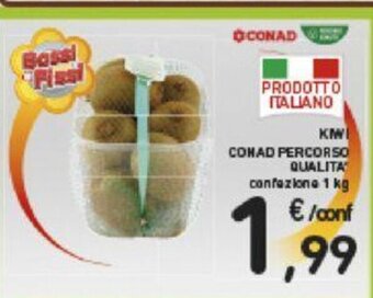 Conad Kiwi Conad Percorso Qualita' confezione 1 kg offerta