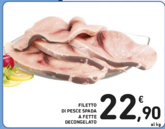 Conad Filetto Di Pesce Spada A Fette Decongelato offerta