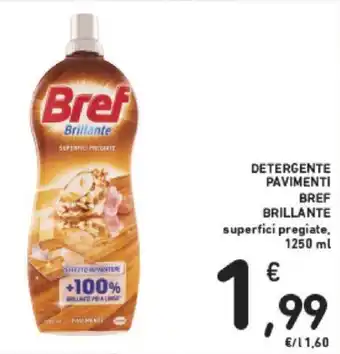 Conad Bref Detegente Pavimenti Brillante superfici pregiate 1250 ml offerta