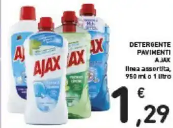 Conad Ajax Detergente Pavimenti linea assortita 950 ml o 1 Litro offerta