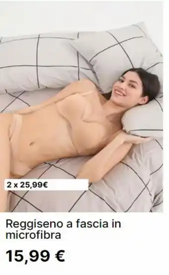 Reggiseno a fascia in microfibra