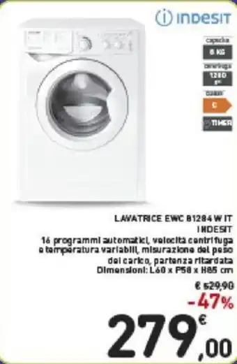 Conad Indesit Lavatrice EWC 81284 W it offerta