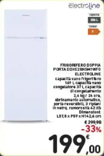 Electroline Frigorifero Doppia Porta DDHE28NSM1WF0