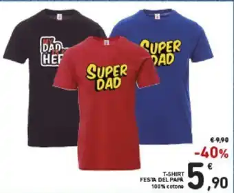 Conad T-Shirt Festa Del Papa 100% cotone offerta