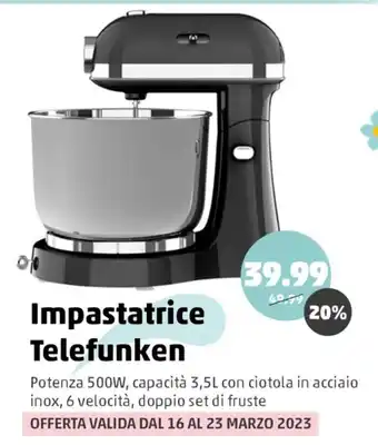 Impastatrice Telefunken 500W