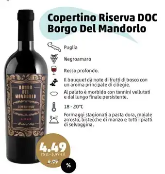 PENNY Copertino Riserva DOC Borgo Del Mandorlo offerta