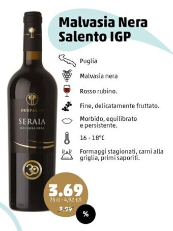 PENNY Malvasia Nera Salento IGP offerta