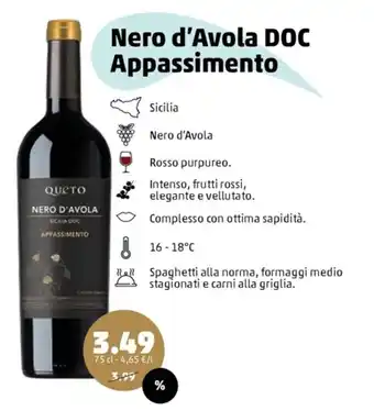 Appassimento Nero d'Avola DOC
