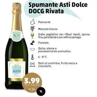 PENNY Spumante Asti Dolce DOCG Rivata offerta