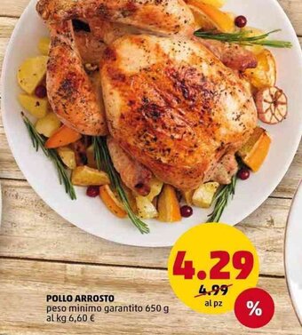 PENNY Pollo Arrosto peso minimo garantito 650 g offerta