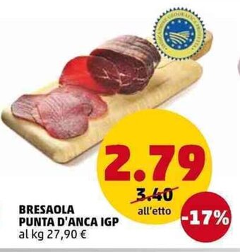 PENNY Bresaola punta d'anca IGP offerta