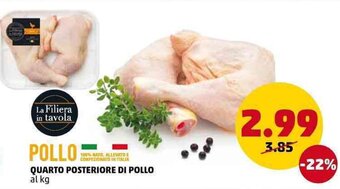 PENNY Quarto Posteriore di Pollo offerta