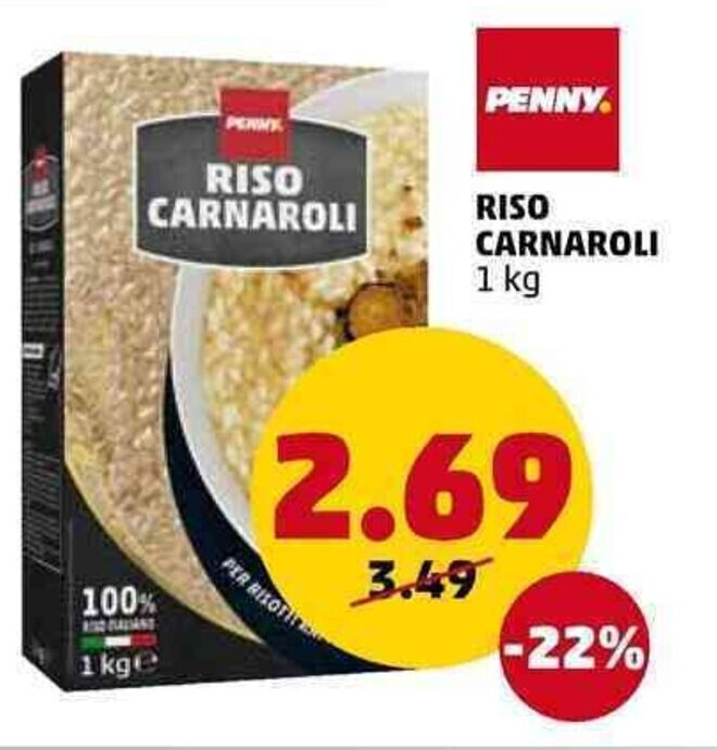 Penny Riso Carnaroli 1 kg offerta di PENNY
