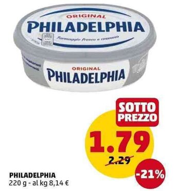 PENNY Philadelphia 220 g offerta
