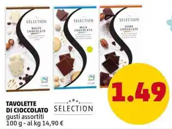 Tavolette di Cioccolato gusti assortiti 100 g