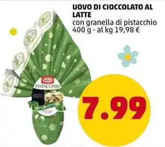 PENNY Uovo di Cioccolato Al Latte 400 g offerta