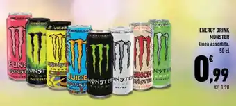 Conad Superstore Monster Energy Drink linea assortita, 50 cl offerta
