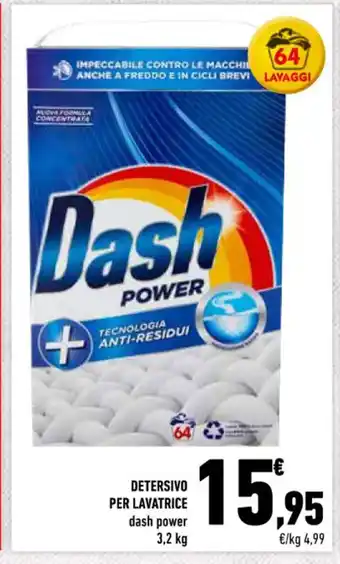 Dash Power Detersivo Per Lavatrice 3,2 kg