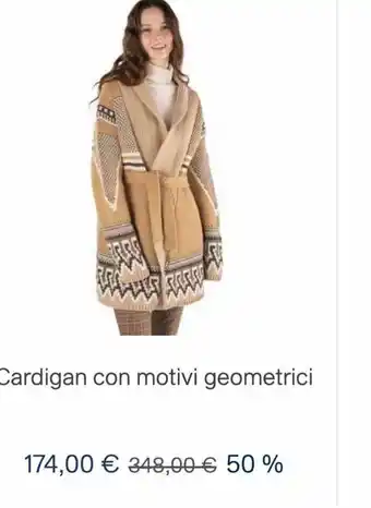 Harmont & Blaine Boutique Cardigan con motivi geometrici offerta