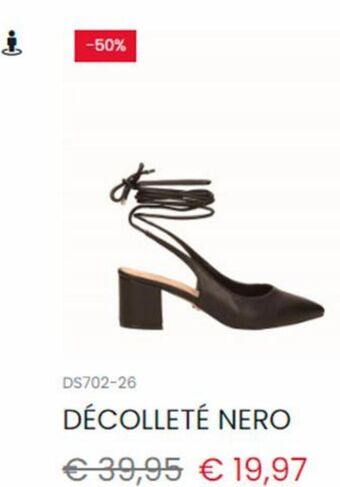 Decollete nero
