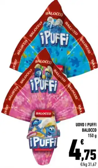 Conad Superstore Balocco Uovo I Puffi 150 g offerta