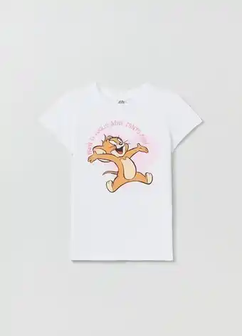 T-shirt con stampa tom & jerry
