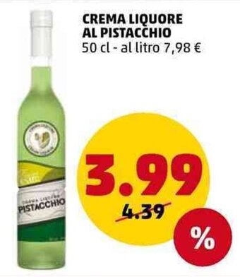 PENNY Crema Liquore Al Pistacchio 50 cl offerta