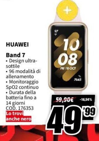 MediaWorld Huawei Band 7 offerta