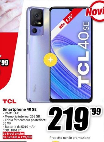 MediaWorld TCL Smartphone 40 SE offerta