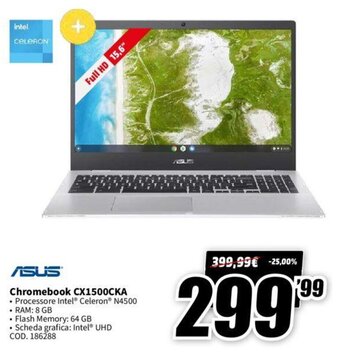MediaWorld Asus Chromebook CX1500CKA offerta