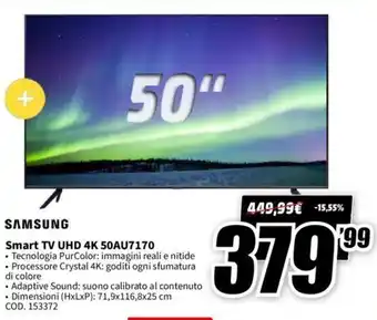 Samsung Smart TV UHD 4K 50AU7170