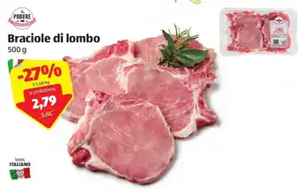 ALDI IL Podere Braciole di lombo 500g offerta