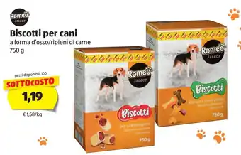 ALDI Romeo Biscotti per cani 750g offerta