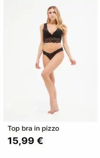 Top bra in pizzo