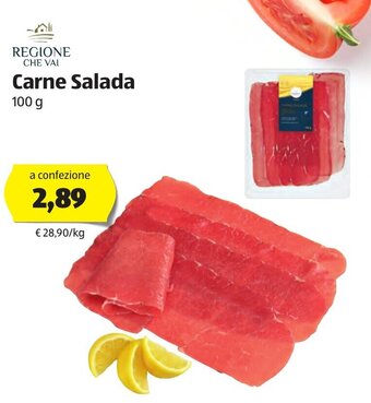 ALDI Regione Che Vai Carne Salada 100g offerta