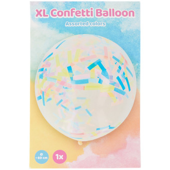 Palloncino xl con coriandoli
