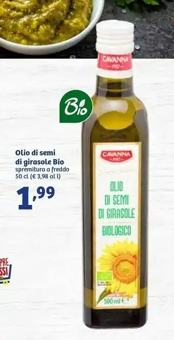 In'S Mercato Cavanna Olio Di Semi Di Girasole Bio Spremitura A Freddo offerta