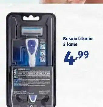 In'S Mercato Treddy Rasoio Titanio 5 Lame offerta